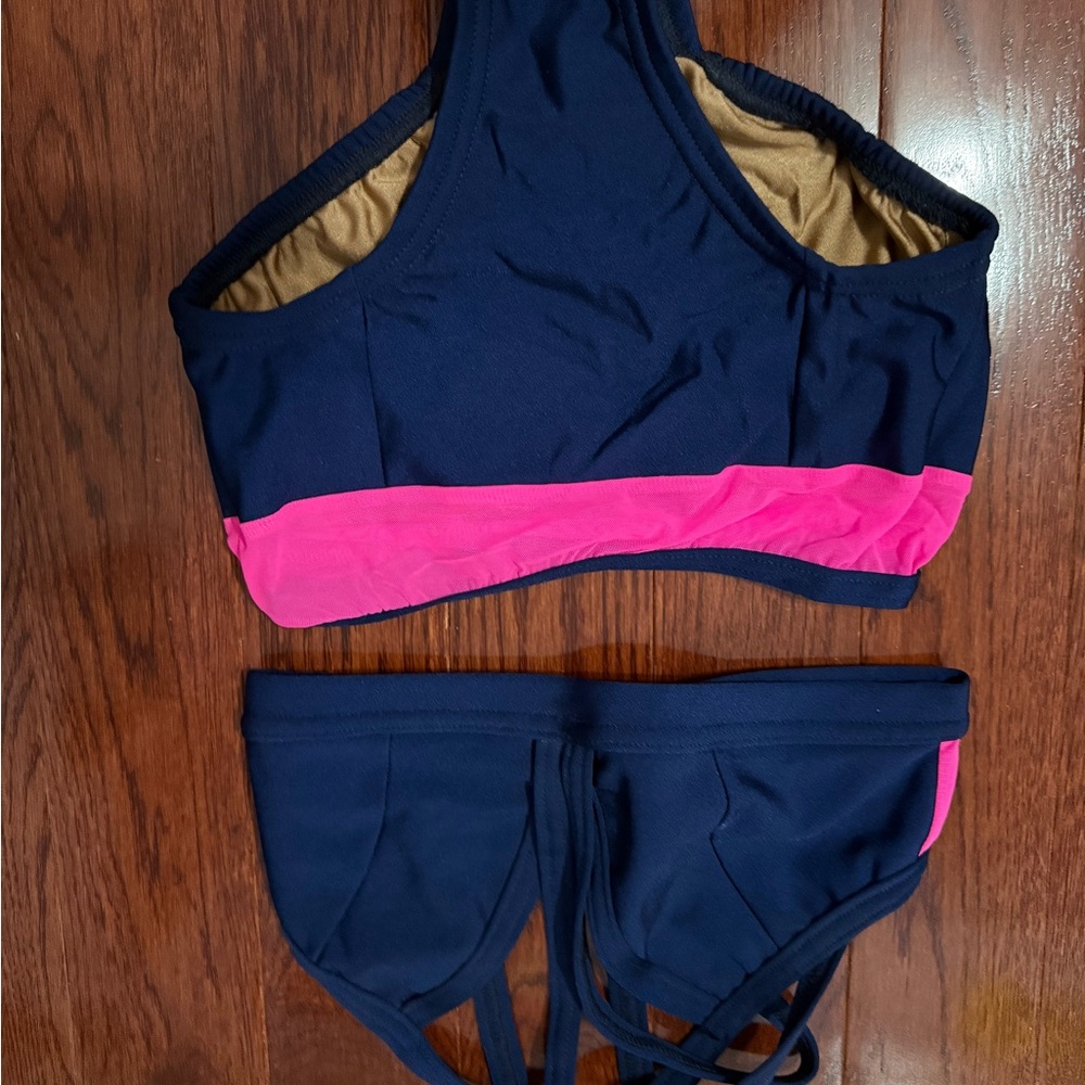 Navy and Pink dance outfit